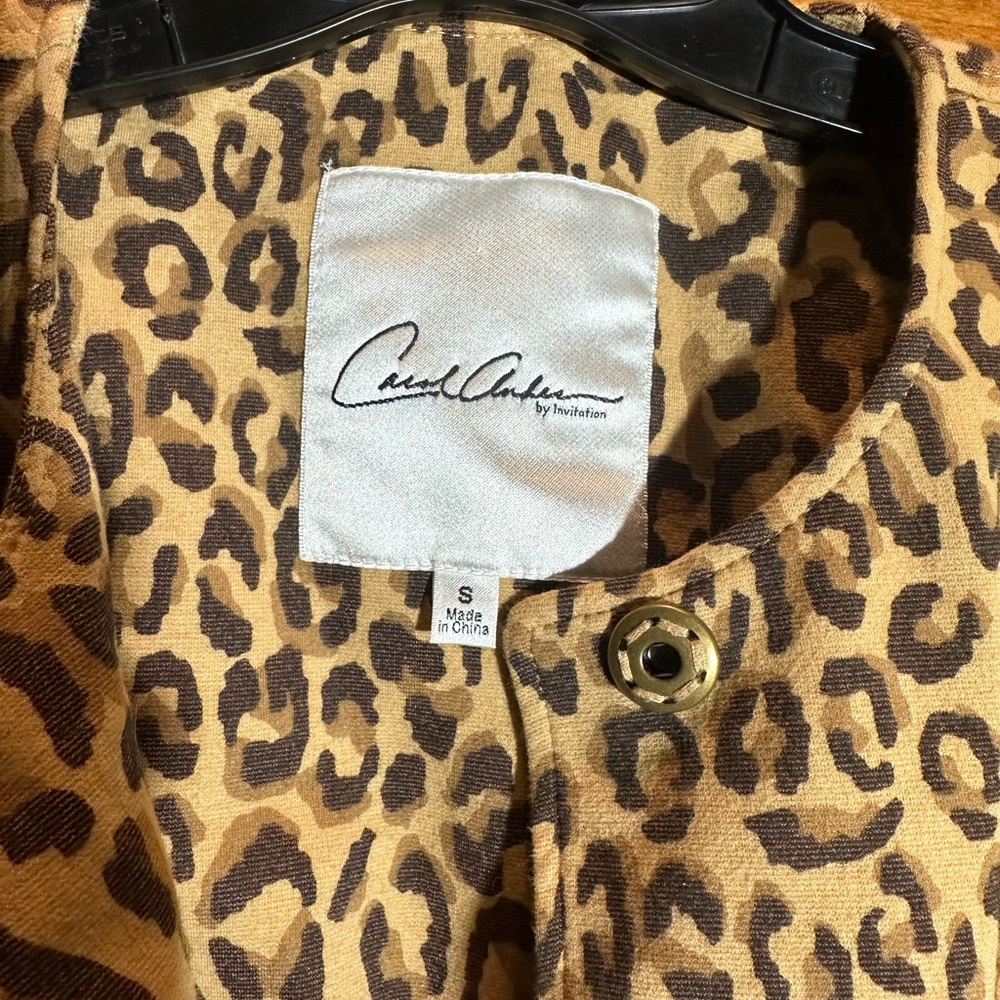 Carol Anderson leopard jacket
